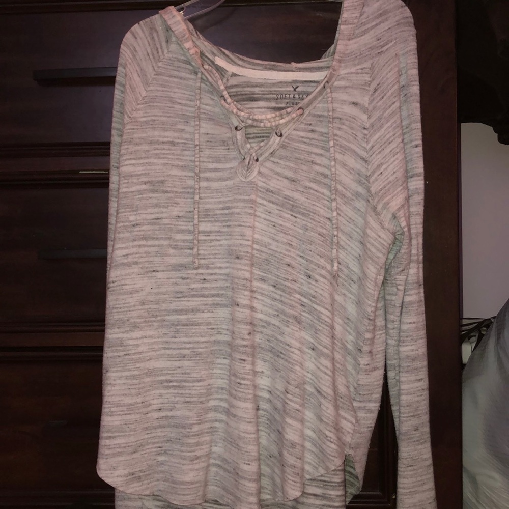 Long sleeve shirt with hood